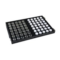 Magideal - Vitrina De Joyería Con Tapa De Cristal, Joyero A Prueba De Polvo Para Pendientes Y Collares De Gran Capacidad, Caja De Regalo Multifuncional Para Anil 70 Unidades