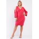 thumbnail image 3 of Vestido Mini Rosa Coral Con Escote En V Pronunciado Y Mangas Largas Con Abertura Talla 3xl, 3 of 3