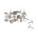 thumbnail image 5 of Uxcell 25 Piezas Clavos de Tapicería Tachuelas Cabeza Plana Clavos para Muebles Tono Plateado 0.44x0.6", 5 of 5
