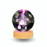 Genérico - Lampara Bola De Cristal Led Rgb Colores Astronauta