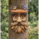 thumbnail image 4 of Comedero para pájaros exterior VEOJEIN decorativo de cara de árbol, resina, 28 x 20 cm, 4 of 4