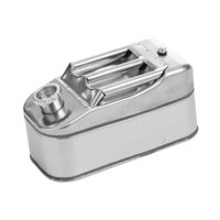 Magideal - Bidón De Combustible De Acero Inoxidable, Tanque De Gasolina, Barril De Almacenamiento De Aceite, Hermético, Práctico Para Suv, Utv, Atv, Multiusos, Portátil 5 Litros