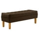 thumbnail image 2 of Banqueta Wood 2c Felpa 04 Chocolate, 2 of 4