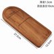 thumbnail image 1 of Xiao Hua Palet - Palet de madera con diseño dividido, multiusos como bandeja de té, plato de desayuno y bandeja para la merienda, tamaño 27,5 × 10 × 1,5 cm, 1 pieza, marrón oscuro, 1 of 3