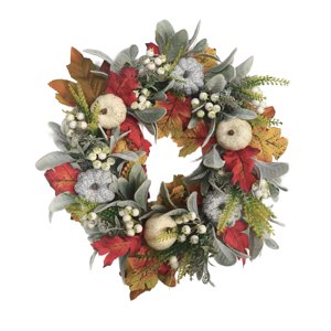 Magideal - Guirnalda De Otoño Calabazas Artificiales Guirnaldas De Acción De Gracias Decoración De Vacaciones Decoración Amplia Aplicación Decoración Interior Al 35Cmx35Cm