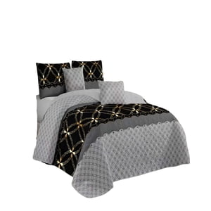 Genérico - Quilt Cubrecama De Verano King Gris 01