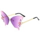 thumbnail image 1 of Women's Butterfly Shape Rhinestone Rimless Sunglasses UV Blocking Sunglasses For Driving Fishing Hunting Hiking Outdoor Sports, 1 of 5