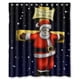 thumbnail image 1 of Cortina de ducha con diseño de Papá Noel navideño y ganchos, tamaño 66 x 72 pulgadas, 1 of 3