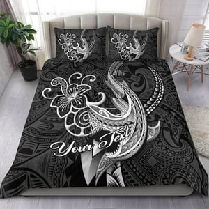 Milsleep - Juego De Cama Personalizado Hawaii Tribal Shark Tattoo - Lt12