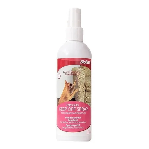 Repelente Para Gatos Bioline Keep Off Spray For Cats 175 Ml