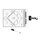 thumbnail image 3 of Tableros De Entrenamiento Táctico Para Deportes De Pelota, Juego Suave, Marcador Para Entrenadores, Pizarra Blanca, Béisbol, 3 of 5