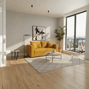 Construmuebles - Sofa 2 Cuerpos Aurelia Tela Oro