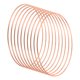 thumbnail image 1 of Uxcell 10pcs Aros de Atrapasueños, Aro Floral de Metal para Macramé, Oro Rosa 6.3 in, 1 of 7
