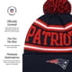 thumbnail image 4 of Gorro FOCO New England Patriots NFL azul marino con pompón, 4 of 4