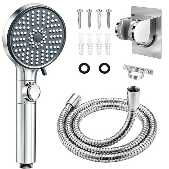 Cabezal de ducha ECOHARV 5 modos de mano para autocaravana – Plateado