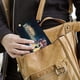 thumbnail image 5 of En tus Sueños Porta Pasaporte y Cartera de Viaje Premium de Cuero PU, Funda de Pasaporte Bloqueo RFID con Ranuras para Tarjetas de Crédito, Estuche para Libro de Pasaporte para Familia 10cm × 15cm, 5 of 6