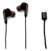 Tecmaster - Audifonos Manos Libres Hi-Fi Type C 1.2M Negro Tm-300517