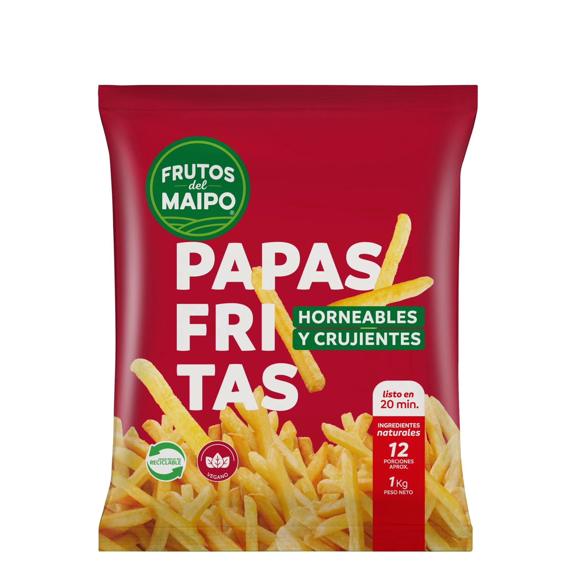 Papas Pre Fritas 1 Kg Frutos del Maipo