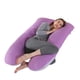 thumbnail image 1 of Almohada para embarazadas, almohada en forma de U desmontable y lavable, cojín grande, almohada de cintura, 1 of 5