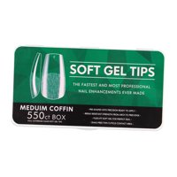 Ioensy - 500 Uds Puntas De Uñas Postizas De Cobertura Completa Diferentes Tamaños Para Arte De Uñas Niñas Mujeres Ballet Corto