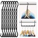 thumbnail image 1 of Organizadores de armario House DAY Magic Hangers, paquete de 8 unidades, color negro, 1 of 8