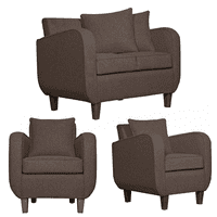 Ruzam Mobel - Juego De Living 2-1-1 Cronos Cafe