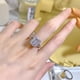 thumbnail image 4 of Anillos de Compromiso de Corte Radiante de 4 Quilates CZ Anillos de Promesa de Boda para Ella Alianzas de Boda para Mujer Anillo de Plata Esterlina S925 Amarillo/rosa Anillos de Gema, 4 of 6