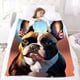thumbnail image 5 of Bulldog Francés anti-pilling, suave, ligera, esponjosa y acogedora de lujo para hogar y cocina – Perfecta para niños y adultos,50X70cm, 5 of 6