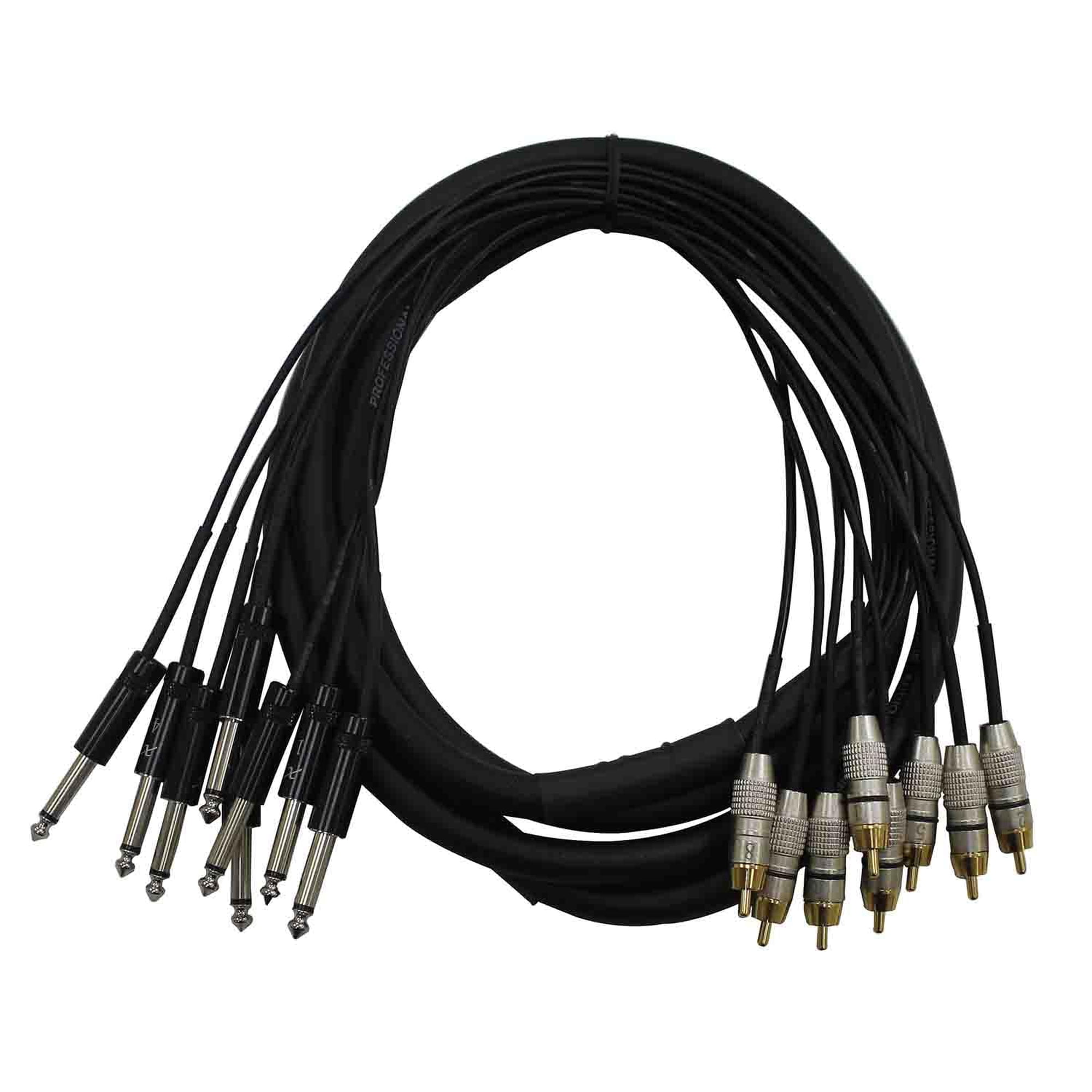 Equipo Prox Live Performance Gear Xc-8pr10 De Snake Cable De 8 Canales