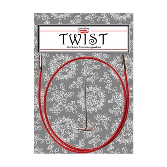 Cable ChiaoGoo 36 cm Twist Lace rojo pequeño