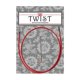 thumbnail image 1 of Cable ChiaoGoo 36 cm Twist Lace rojo pequeño, 1 of 3