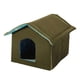 thumbnail image 2 of Refugio Para Gatos Callejeros, Resistente A La Intemperie, Cama Cálida Para Invierno, Tienda Tipo Cueva, Casa Plegable Para Gatos, 2 of 5
