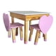 thumbnail image 1 of Set de 2 Sillas y Mesa para niños de Corazón, 1 of 4