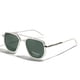 thumbnail image 1 of Gafas De Sol Polarizadas Tr90 Vintage Cuadradas Plateadas, 1 of 8