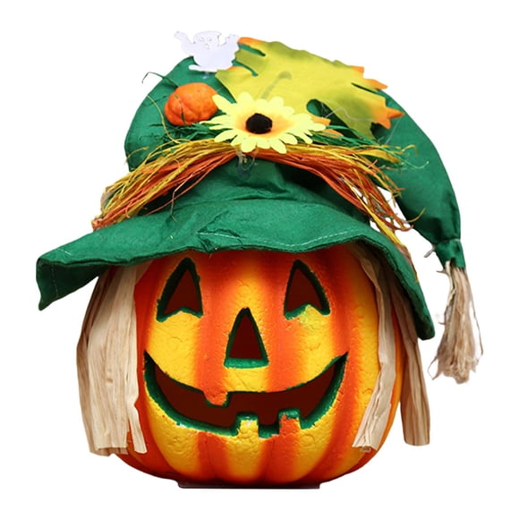Ilumine La Linterna De La Calabaza De La Espuma De Halloween Decorativa Para El Estilo B Del Porche De La Mesa De La Casa
