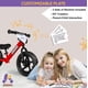 thumbnail image 3 of Bicicleta Balance KRIDDO para bebés de 18 meses a 5 años, 12 pulgadas, roja, 3 of 6