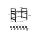 thumbnail image 4 of Estante Repisa Rack Extensible Microondas Cocina Ganchos, 4 of 8