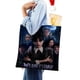 thumbnail image 4 of Wednesday Addams Bolso de tela con estampado de lienzo para mujer, bolsa de compras reutilizable y estética, con cremallera interior, regalo para mujer, 35 × 40 cm., 4 of 6