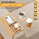 thumbnail image 4 of Bandeja portavasos AuroraSynth Bamboo con 2 posavasos, 4 of 8