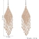 thumbnail image 3 of Largo Beaded Tassel Earring – Big Boho Native Hecho a mano Bead Dangle Earrings Bohemian Large Statehombrest Beaded Drop Fringe Earrings para mujeres Girls Teens Elegante Jewelry Gift(Negro), 3 of 3
