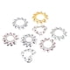thumbnail image 1 of 8 piezas no piercing pezones anillo redondo clip de cristal del corazón en la joyería del cuerpo, 1 of 5