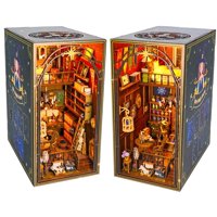 Lycidae - Kit De Libreros Licidae Para Casa De Muñecas Para Casa De Muñecas Con Luz Led