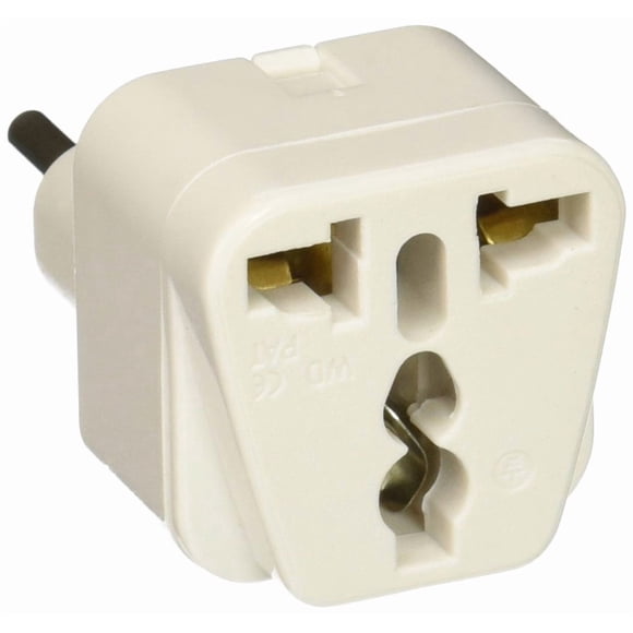 Adaptador de enchufe universal tipo L para Italia, Uruguay y más