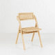 thumbnail image 1 of Silla Ambar Plegable de Madera Rattan Natural, 1 of 7