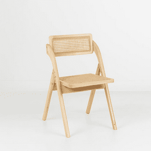 Klik Muebles - Silla Ambar Plegable De Madera Rattan Natural