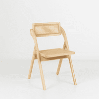 Klik Muebles - Silla Ambar Plegable De Madera Rattan Natural