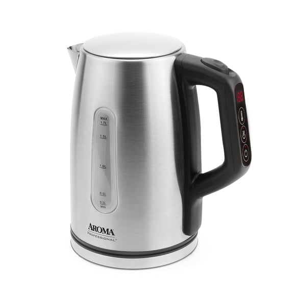 Hervidor eléctrico AROMA Professional 1.7 L/7 tazas de acero inoxidable