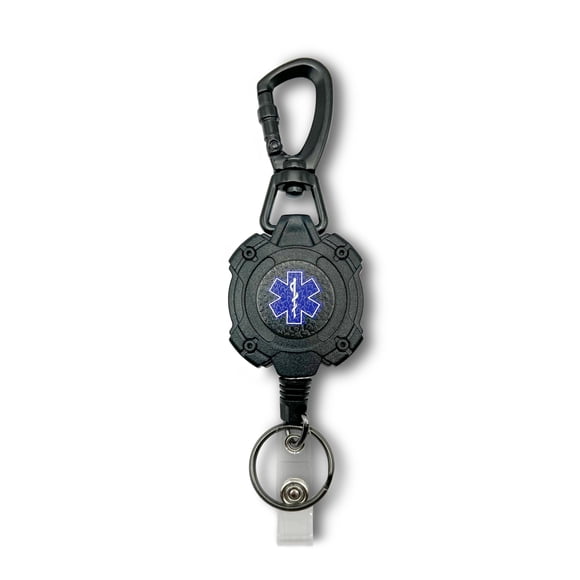 Porta credenciales KISKIB con cable de acero de 83 cm – Estrella de la Vida