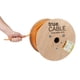 thumbnail image 1 of Cable Ethernet TRUE CABLE Cat6A, elevador blindado de 1000 pies, naranja, 1 of 7