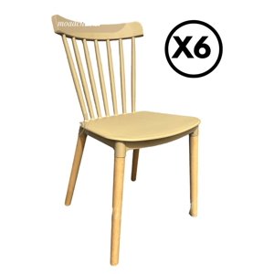 Moadchile - Pack 6 Sillas Windsor Beige